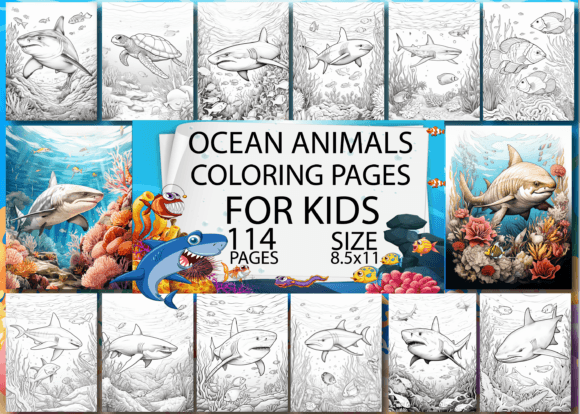 Download Ocean Animals Coloring Book for Kids - Premium Resources