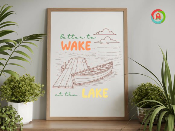 Download Better to Wake at the Lake SVG - Premium Resources